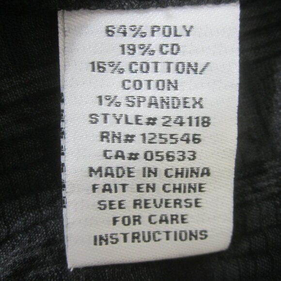 Habitat Womens S Black 3/4 Sleeve Cotton Blend Seersucker Tunic Shirt Top - Picture 5 of 7